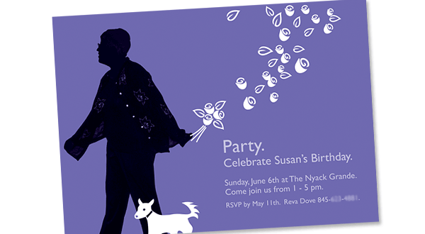 Dove Birthday Invitation