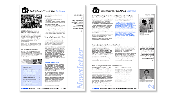 CollegeBound Foundation Newsletter