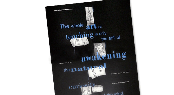 University of Delaware Annual Faculty Exhibition Poster